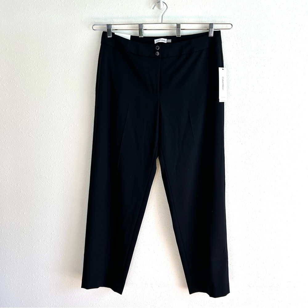 Calvin Klein Traditional Fit Pants Women's Plus Size 14W Blue Office Capsule